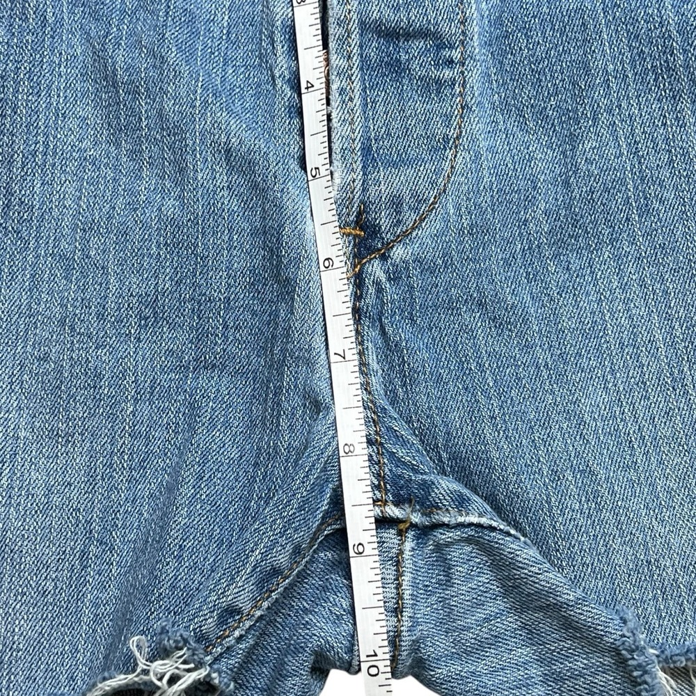Vtg Levi's 513 Cut Off Jean Shorts Button Fly Low Slouch Stretch 32 Size 9 Jr S - Picture 6 of 8